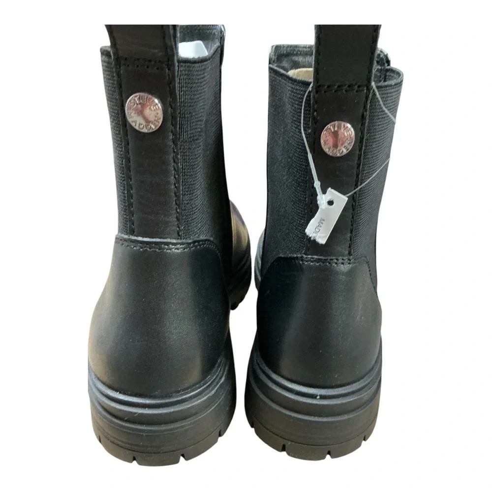 Steve Madden - NWT - Black Leather Ankle Boots Size 6